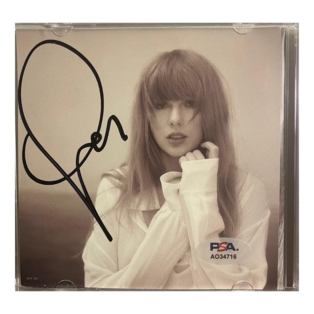 Taylor Swift Autographed Tortured Poets CD PSA COA